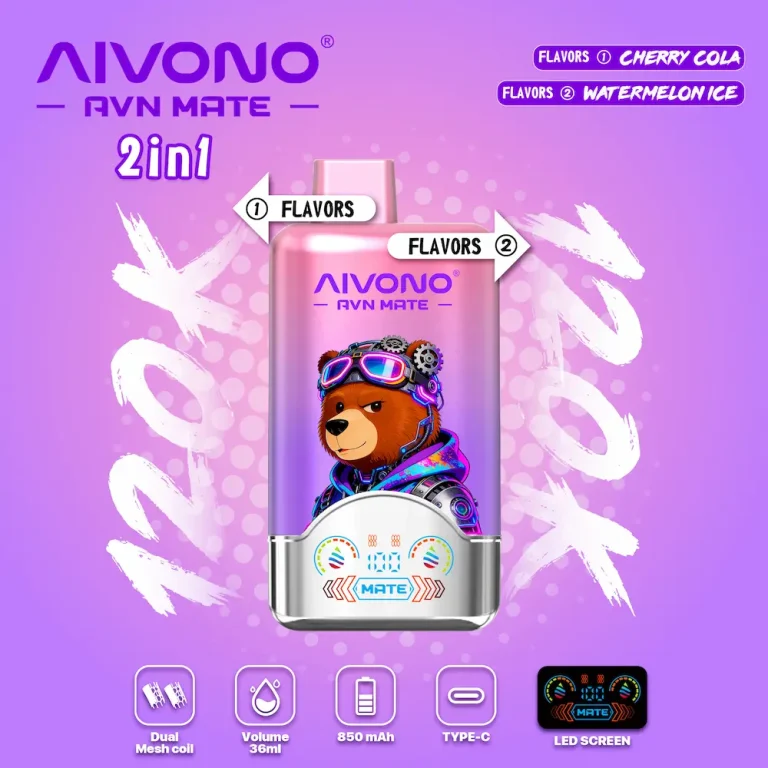AIVONO AVN MATE 120000 (120K) Puffs Smart Dual Pod Vape|50MG